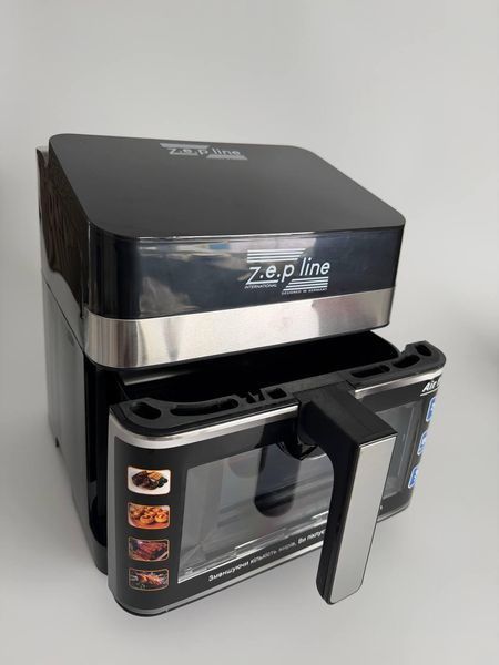 Мультифункціональна аерофритюрниця Zepline ZP-00343 на 13 л 4200 Вт на 12 програм з віконцем ZPESH-00343 фото