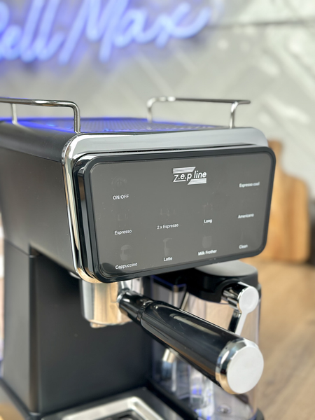 Рожковая сенсорная кофеварка Zepline ZP-6803 с вспенителем молока для приготовления горячего и холодного кофе 3000 Вт. ZPESH-6803 фото