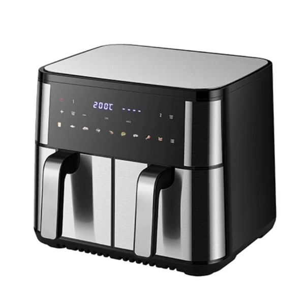 Аэрофритница сенсорная 12л ZP-209 безмасляный аэрогриль для дома с таймером и 2 съемными чашами 4000W ZPESH-209 фото