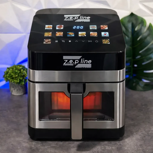 Мультифункциональная аэрофритюрница Zepline ZP-00343 на 13 л 4200 Вт на 12 программ с окошком ZPESH-00343 фото