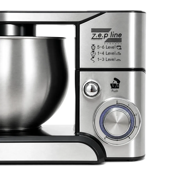 Тестомес миксер 6 л. Zepline ZP-105 3500 Ват из нержавеющей стали 3 в 1 ZPESH-105 фото